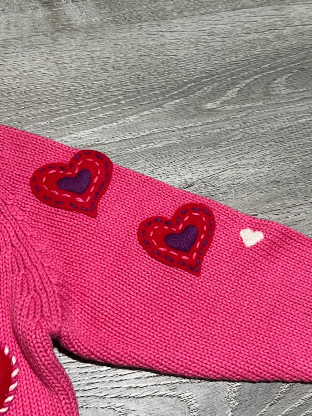 Rare Vintage Simon Sez by Michael Simon Pink Heart Cardigan - Picture 10 of 16